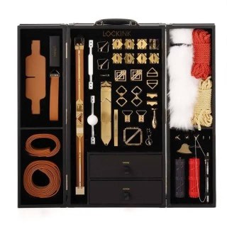 Zestaw Bondage All-In-1 Bdsm Play Kit Brown LOCKINK