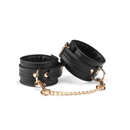 Kajdanki Black Organosilicon Ankle Cuffs Liebe Seele