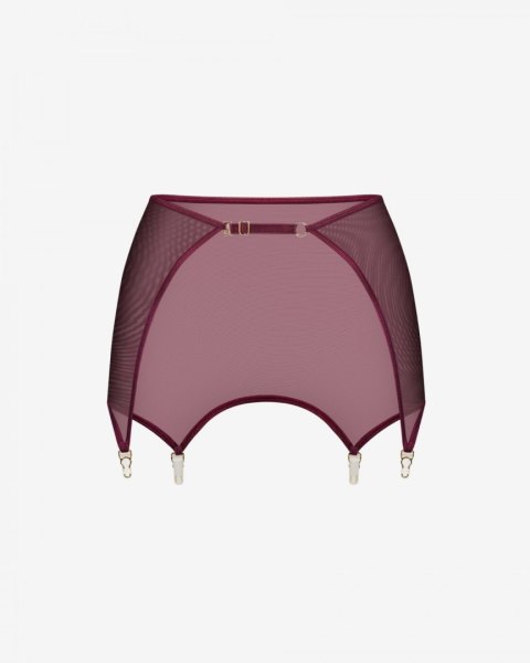 Pas Do Pończoch Gwen Burgundy M/L Promees