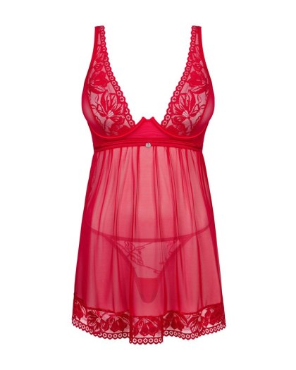 Lacelove babydoll i stringi XS/S Obsessive
