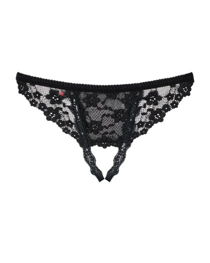 Letica stringi otwarte czarne S/M Obsessive