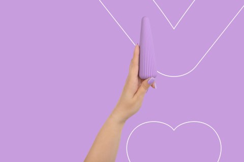 Mini Wibrator Podróżny Silikonowy Wodoodporny Fioletowy – FairyGasm Icycone Violet