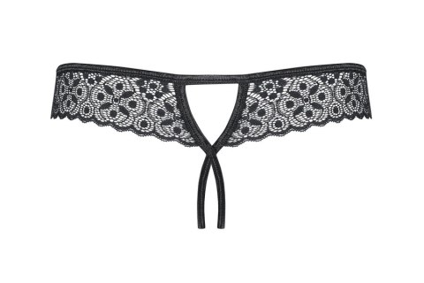 Shibu stringi otwarte czarne S/M Obsessive