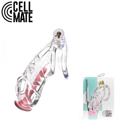 Pas cnoty Guardian Chastity Cage Clear Size 4 CELLMATE