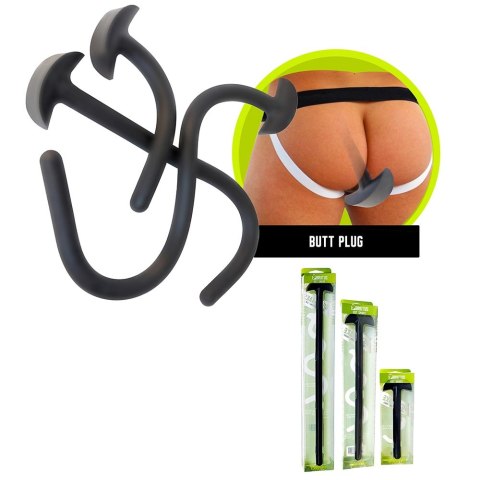 Sonda analna Gut Snake Liquid Silicone Plug Black M Brutus