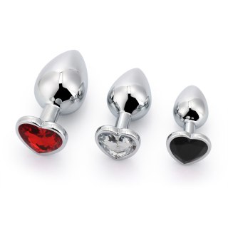 Zestaw korków analnych 3 Alu Plug Set with Gemstones Brutus