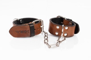 Kajdanki wąskie brązowe S Primal Bond Whips