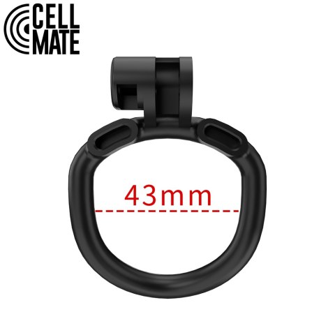 Pas cnoty Centurion Chastity Cage Black Size 4 CELLMATE