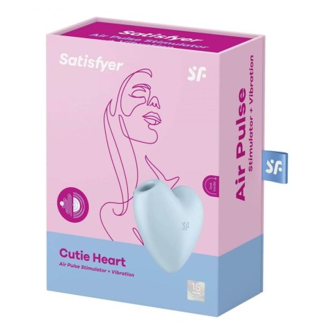Stymulator łechtaczki Cutie Heart Blue-Satisfyer