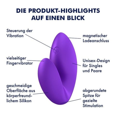 Wibrator na palec Love Riot purple-Satisfyer