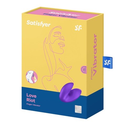Wibrator na palec Love Riot purple-Satisfyer
