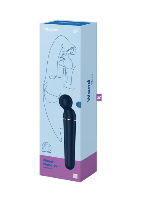 Wibrator różdżka Planet Wand-er blue + rosegold-Satisfyer