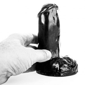 Dildo czarne Joystick 11x5cm All Black