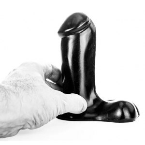 Dildo czarne Piston 12x5cm All Black