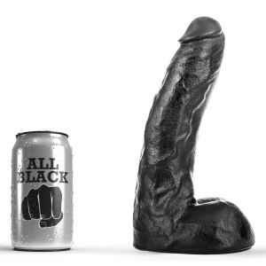 Dildo czarne Chris 19x5.5cm All Black