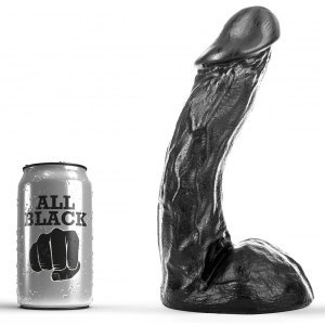 Dildo czarne Dave 19x5cm All Black