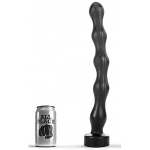 Dildo czarne kulki Big Hoser 38x4.5 cm All Black