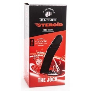 Dildo czarne Steroid The Jock 22x5.5cm All Black