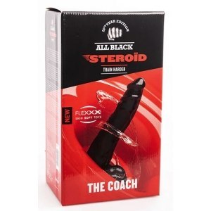 Dildo czarne Steroid The Coach 25x7cm All Black