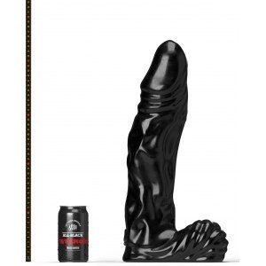 Dildo Ogromne Czarne 39x10.5cm All Black