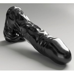 Dildo Ogromne Czarne 39x10.5cm All Black