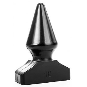Korek analny czarny Pop10 16x9cm All Black