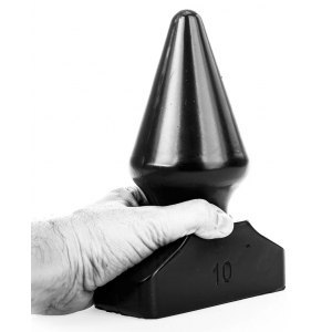 Korek analny czarny Pop10 16x9cm All Black