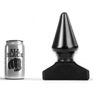 Korek analny czarny Pop10 16x9cm All Black