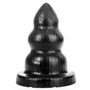 Korek analny czarny Triple Pleasure M 23x13cm All Black