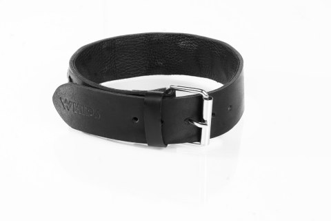 Obroża sznurowana czarna L Primal Bond Whips