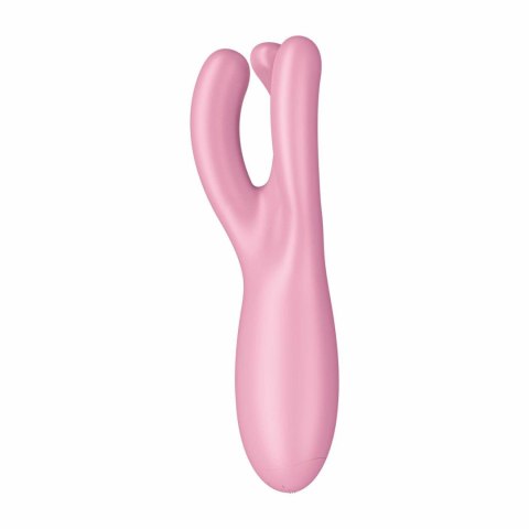 Wibrator do łechtaczki Threesome 4 Connect App Pink -Satisfyer