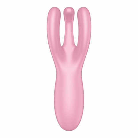 Wibrator do łechtaczki Threesome 4 Connect App Pink -Satisfyer
