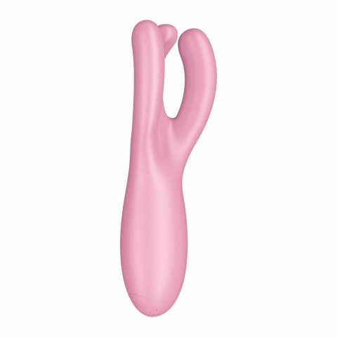 Wibrator do łechtaczki Threesome 4 Connect App Pink -Satisfyer