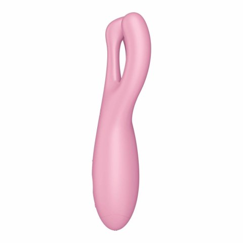 Wibrator do łechtaczki Threesome 4 Connect App Pink -Satisfyer