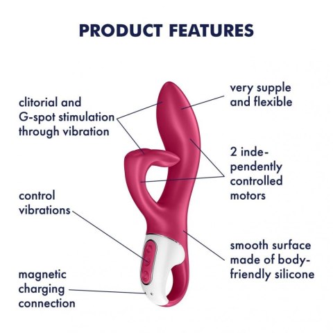 Wibrator króliczek Embrace me Berry-Satisfyer