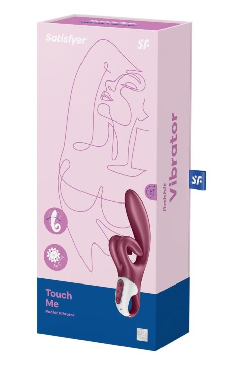 Wibrator króliczek Touch me red-Satisfyer