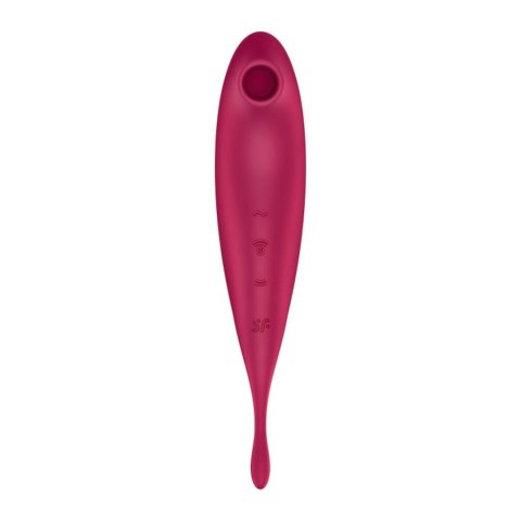 Wibrator,Stymulator-Twirling Pro Connect App dark red-Satisfyer