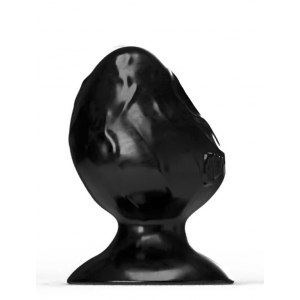 Korek analny czarny Steroid The Dumbbell 10x8cm All Black