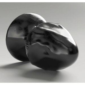 Korek analny czarny Steroid The Dumbbell 10x8cm All Black