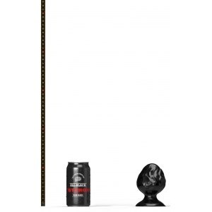 Korek analny czarny Steroid The Dumbbell 10x8cm All Black