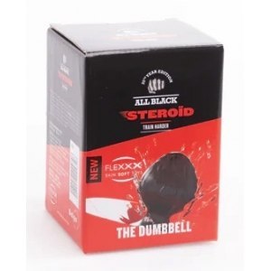Korek analny czarny Steroid The Dumbbell 10x8cm All Black