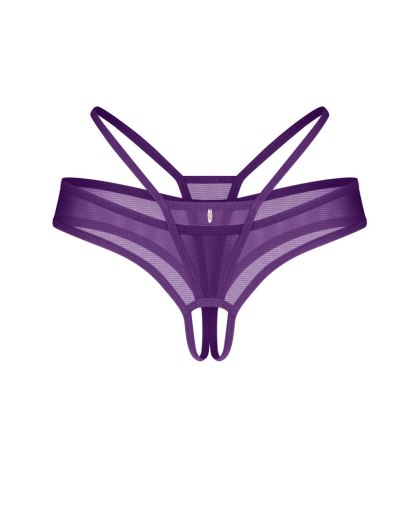 Stringi otwarte fioletowe Vibres S/M Obsessive