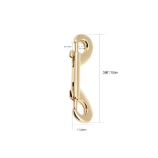 Karabińczyk Gold Double Ends Clips Liebe Seele