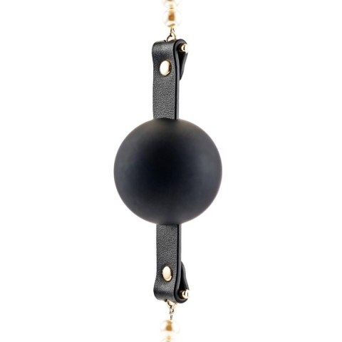 Knebel czarny BDSM Majestic Pearl Mouthgag Guilty Pleasure