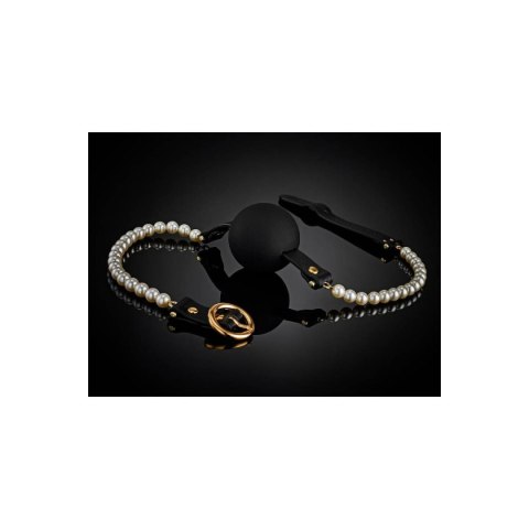 Knebel czarny BDSM Majestic Pearl Mouthgag Guilty Pleasure