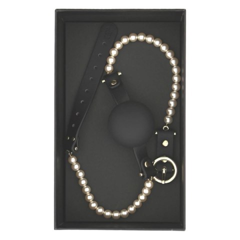Knebel czarny BDSM Majestic Pearl Mouthgag Guilty Pleasure