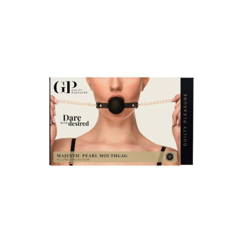 Knebel czarny BDSM Majestic Pearl Mouthgag Guilty Pleasure