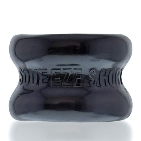 Naciagacz jąder [SIL/TPR] SQUEEZE SHORT Ballstretcher Black Oxballs