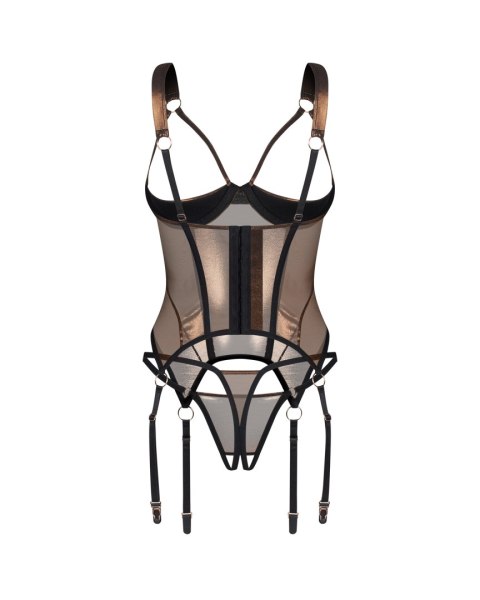 Soranna gorset i stringi otwarte 2XL/3XL Obsessive