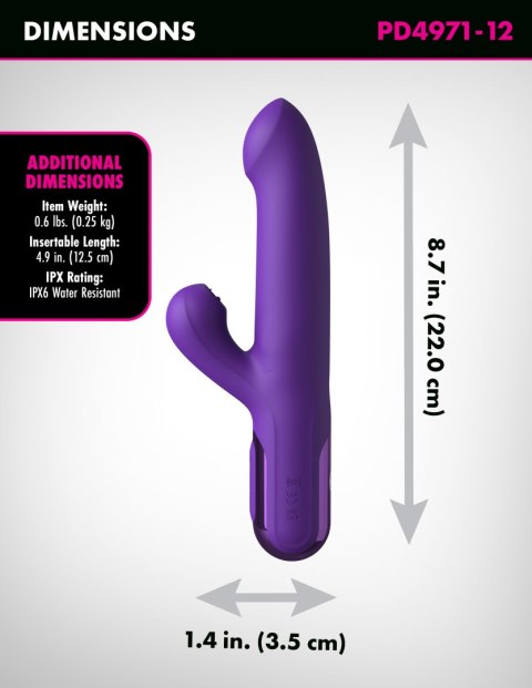 Wibrator króliczek Super SoniX Thruster - Purple Fantasy For Her